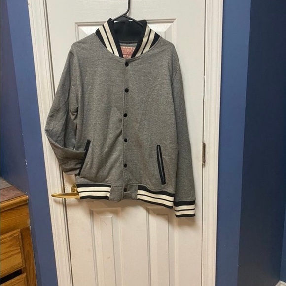 Brooklyn Cloth Mfg Company Varsity Hooded Snap Front Jacket size medium - Picture 3 of 12